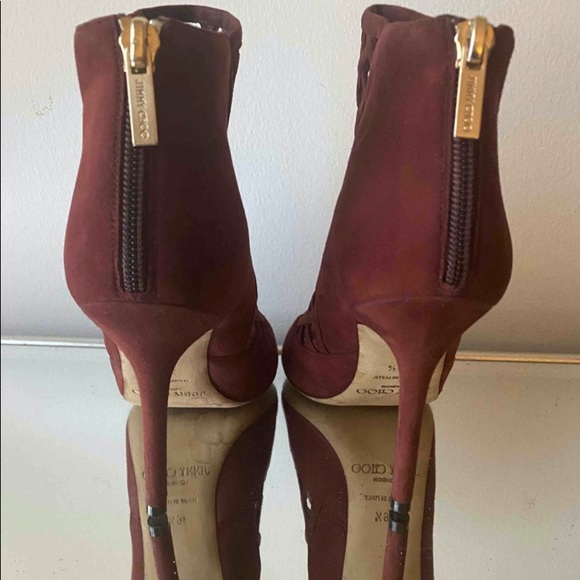 Jimmy Choo Open-Toe Boot Heels - Picture 4 of 6